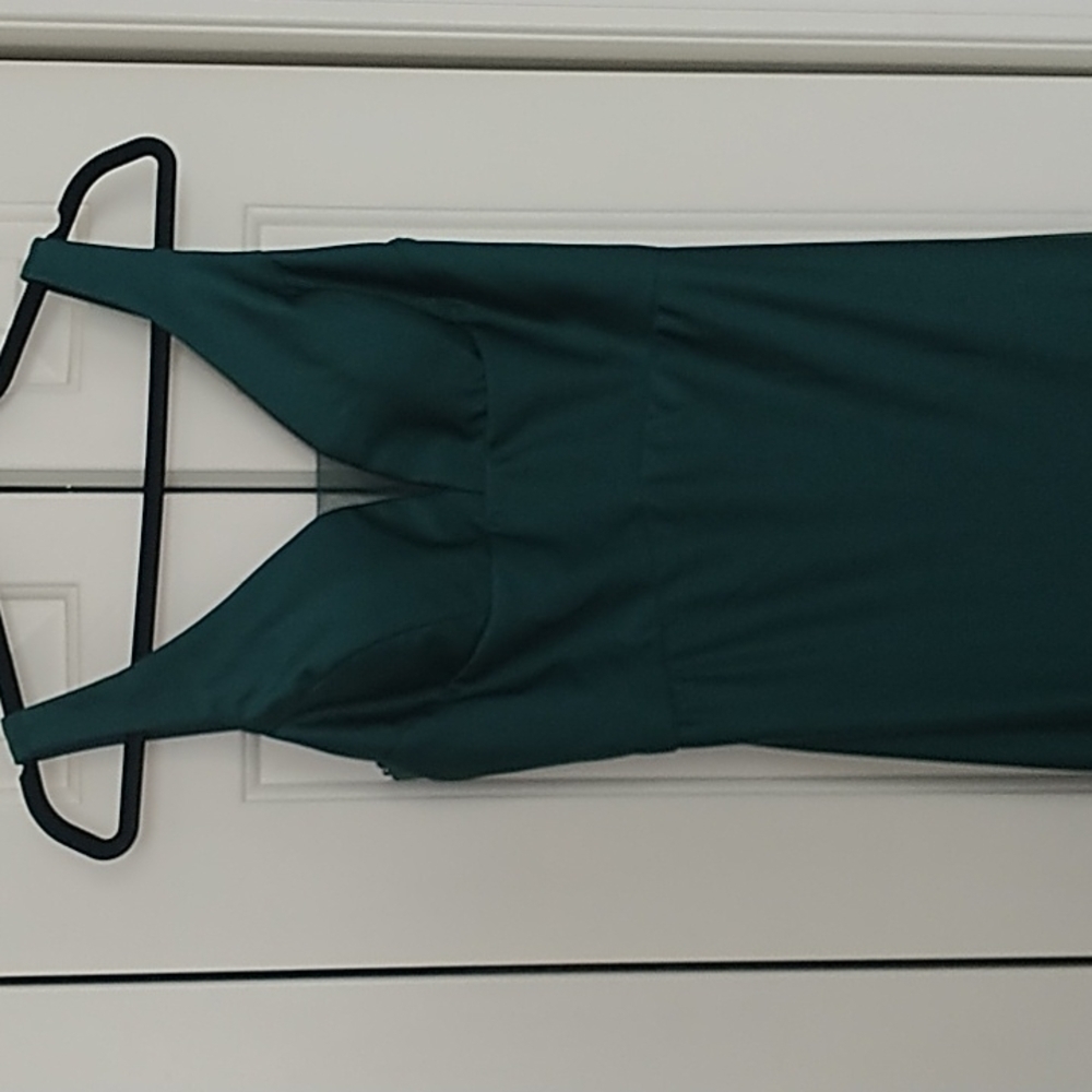 NEW Morgan & Co. Formal Dress Satin Cut-Out Hunter sz 5 Juniors - Picture 4 of 14